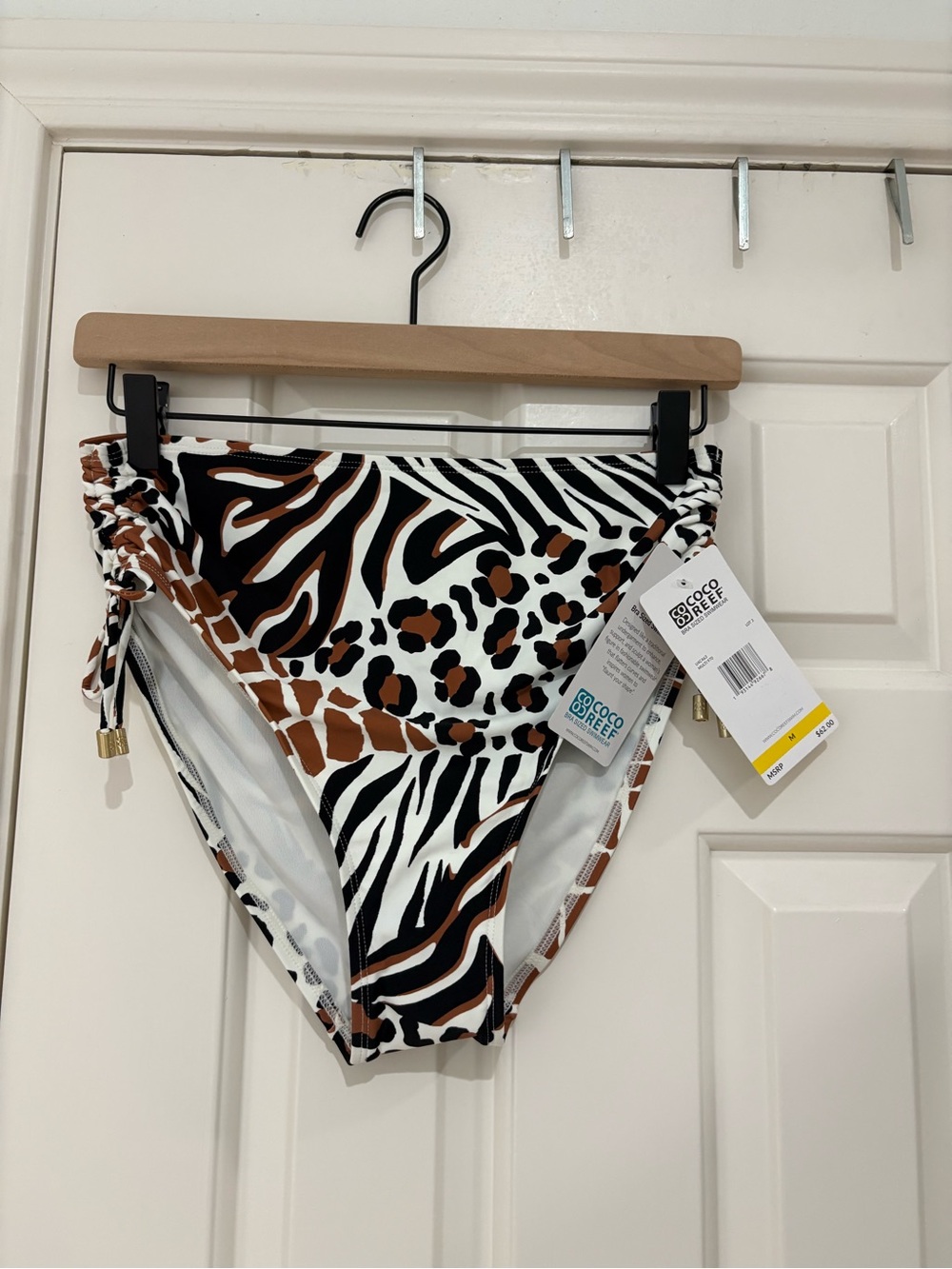 Coco Reef NWT Various Animal Print High-Waist Bikini Bottoms size medium